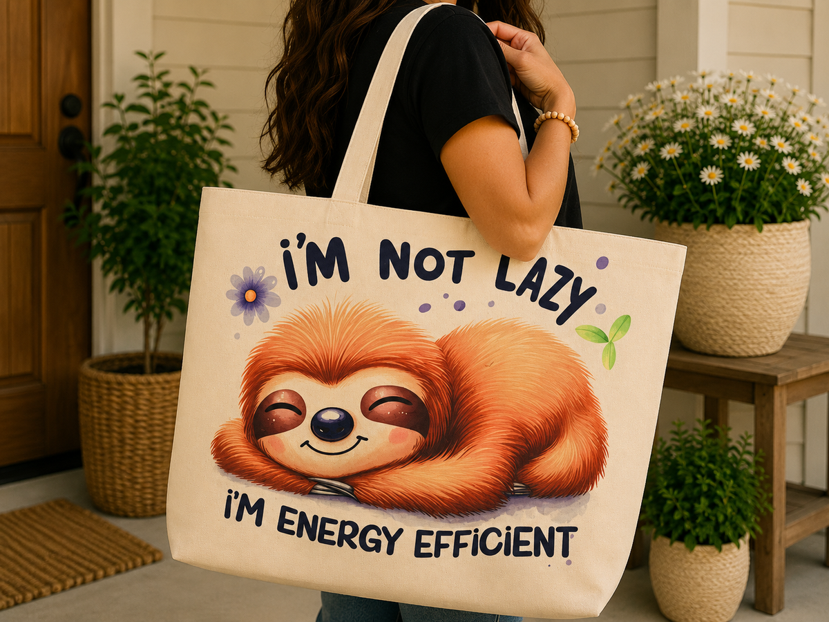 I’m Not Lazy – I’m Energy Efficient Sloth - Tote Bag