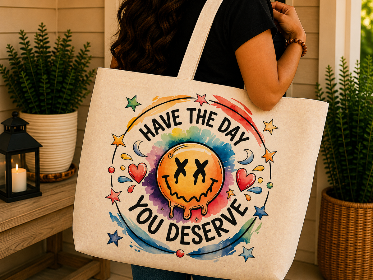 Have the Day You Deserve - Tote Bag