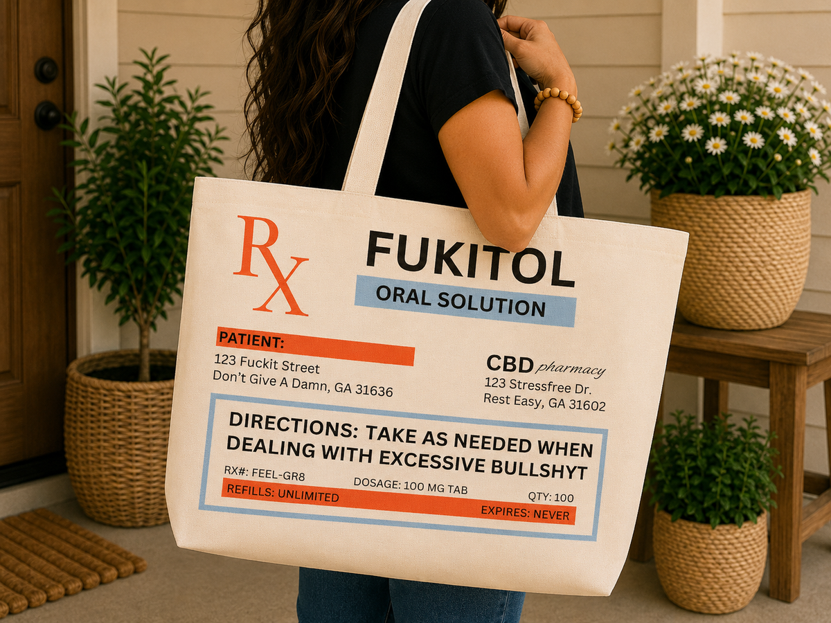 Fukitol – Funny Prescription Double-Sided Tote Bag