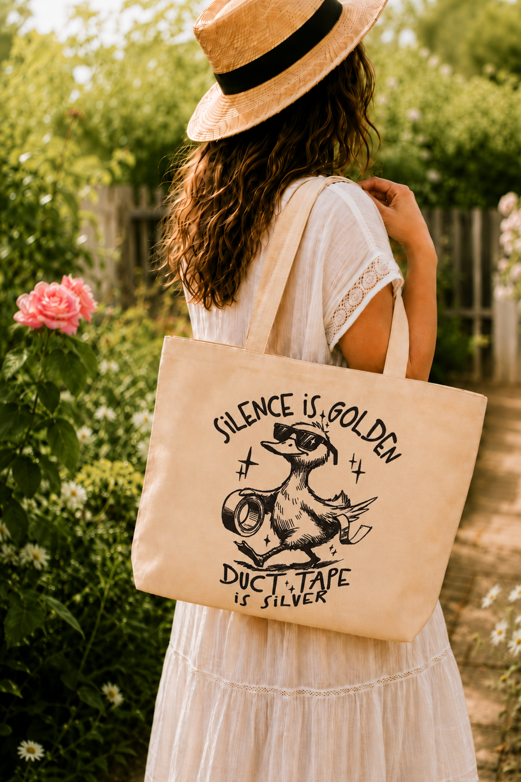 Silence Is Golden, Duct Tape Is Silver – Tote Bag