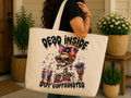 Dead Inside But Caffeinated - Tote Bag
