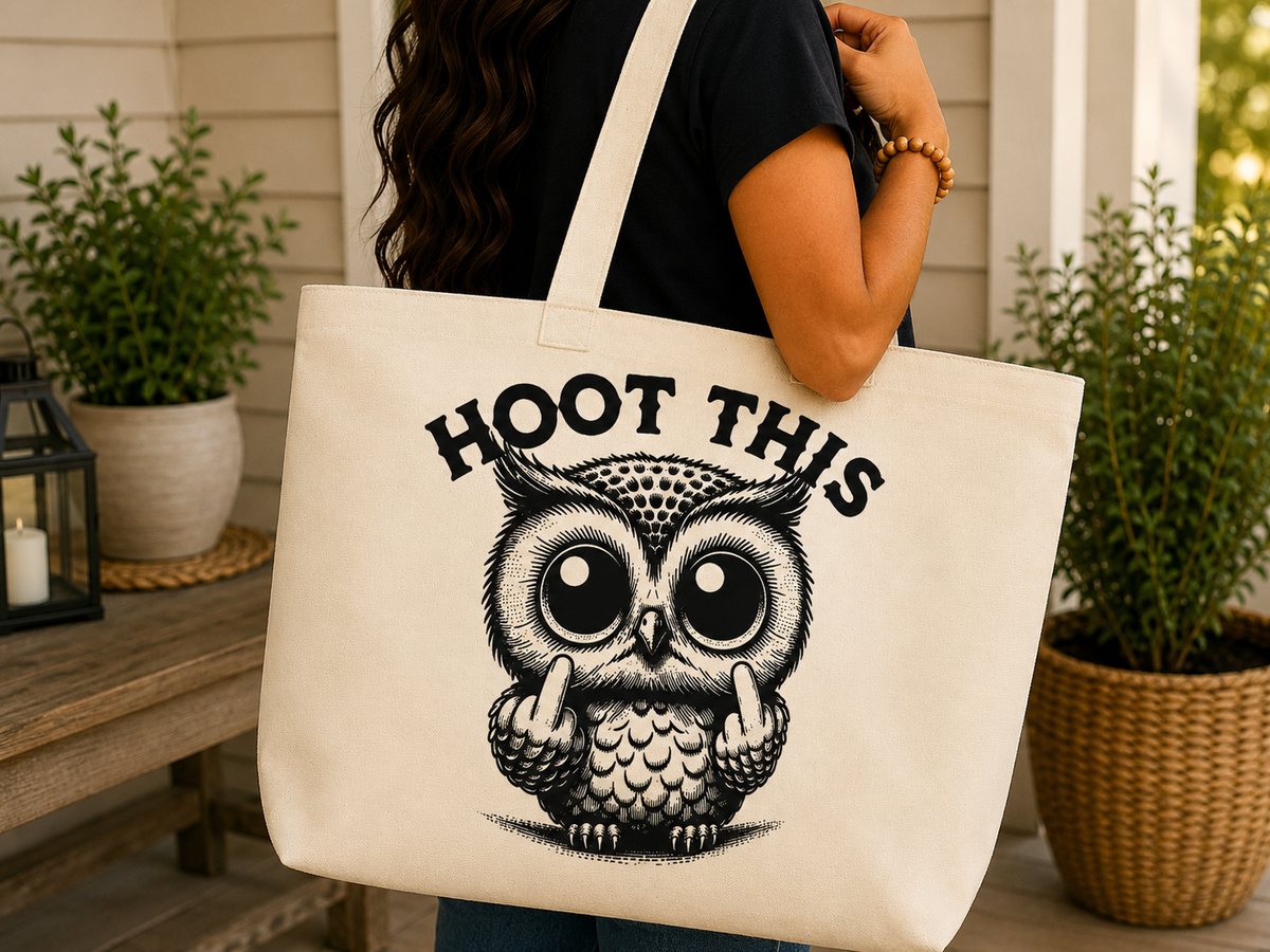 Hoot This – Cheeky Owl Tote Bag